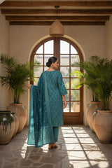 SKOBELOFF FEROZI 3Pc Premium Dhanak Printed Suits (Unstitched)