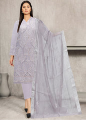 LILAC KHAADI Embroidered with Sequence, Beads and Handwork 3Pc Suit (Unstitched)