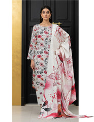 Staple Super Soft Karandi 3pc printed suit (Unstitched)