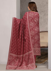 DEEP BLOSSOM PEACH 3Pc Premium Dhanak Printed Suits (Unstitched)