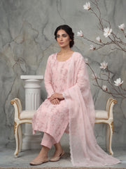 BLUSH BLOSSOM LAWN Embroidered 3Pc Suit (Unstitched)