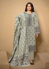 PISTACHIO GREEN & MULTI 3Pc Premium Dhanak Printed Suits (Unstitched)