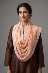 LAWN CRYSTAL CONTRAST CHICKAN KARI SHAWL