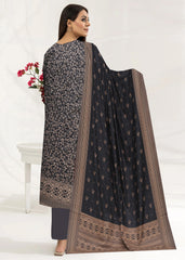 DARK GREY & BEIGE 3pc Premium linen suit with linen dupatta (Unstitched)