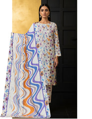 Staple Super Soft Karandi 3pc printed suit (Unstitched)