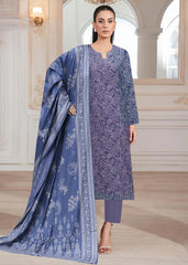 BLUE BERRY 3Pc Premium Dhanak Printed Suits (Unstitched)