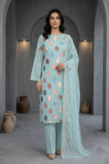 Chiffon Embroidered 3Pc Suit (Unstitched)