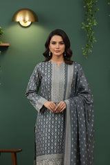 BLUE STONE 3Pc Premium Dhanak Printed Suits (Unstitched)