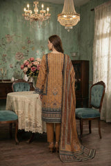 MASTARD MOTIF Printed Premium Lawn 3pc Suit (Unstitched)