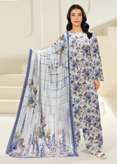 SHADES OF LILAC 3pc Premium linen suit with linen dupatta (Unstitched)