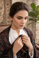BLACK & MULTI LAWN SHADOW EMBROIDERED SHAWL
