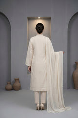 Chiffon Embroidered 3Pc Suit (Unstitched)