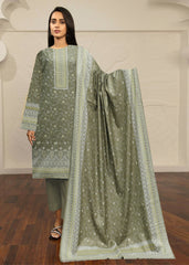 SAGE GREEN 3Pc Premium Dhanak Printed Suits (Unstitched)