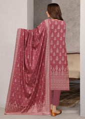 ROSEWOOD PINK 3Pc Premium Dhanak Printed Suits (Unstitched)