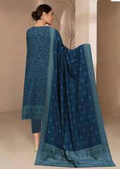 IMPERIAL BLUE 3Pc Premium Dhanak Printed Suits (Unstitched)