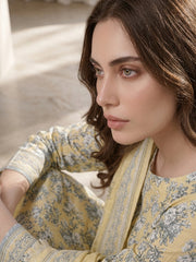 CORN Supreme Lawn 3pc suit with Luxury Voile Dupatta