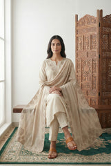 SWISS LAWN ALMAS DIAMOND STONE WORK SHAWL