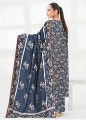 AEGEAN BLUE 3pc Premium Doria linen suit with linen dupatta (Unstitched)