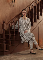 BLACK & CREAM Premium Classic Lawn 2pc (Unstitched)