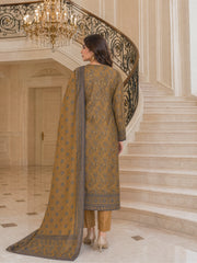 MEHNDI & BLUE Printed Premium Lawn Full Suit 3pc Suit (Unstitched)