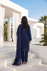 Chiffon Embroidered 3Pc Suit (Unstitched)