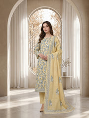 CORN Supreme Lawn 3pc suit with Luxury Voile Dupatta