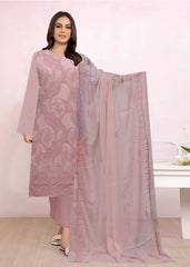 Chiffon Embroidered 3Pc Suit (Unstitched)