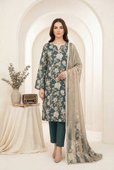 MYRTLE GREEN & LAUREL GREEN Printed Premium Lawn 3pc Suit (Unstitched)