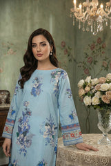 FEROZI & BLUE FLORAL Printed Premium Lawn 3pc Suit (Unstitched)