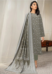 SAGE GREEN 3Pc Premium Dhanak Printed Suits (Unstitched)