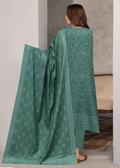SAGE GREEN 3Pc Premium Dhanak Printed Suits (Unstitched)