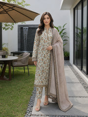 MULTI FLORAL DIGITAL PRINTED PREMIUM LAWN WITH FANCY DIAMOND DUPATTA 3Pc Suit (Unstitched)